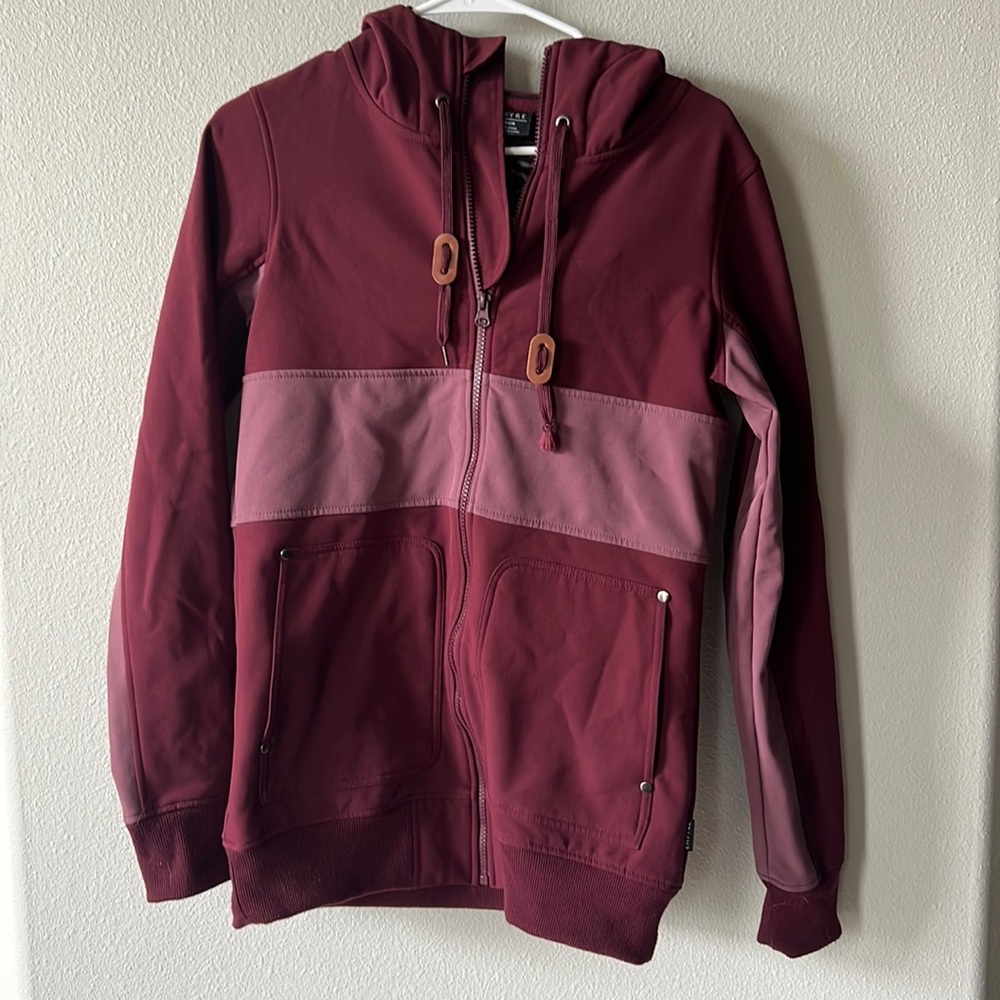 Burgundy Empire Winter Coat